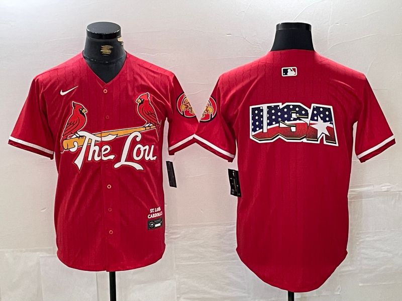 Men St.Louis Cardinals Blank Red City Edition 2024 Nike MLB Jersey style 4->other country jersey->Soccer Country Jersey